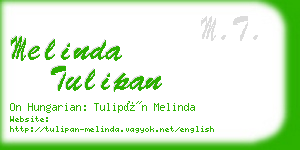 melinda tulipan business card